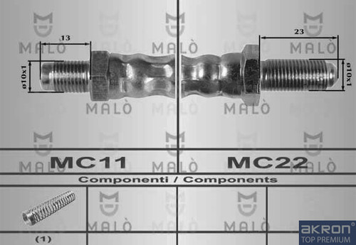 Malo 8396 brake hose rover - 8396,